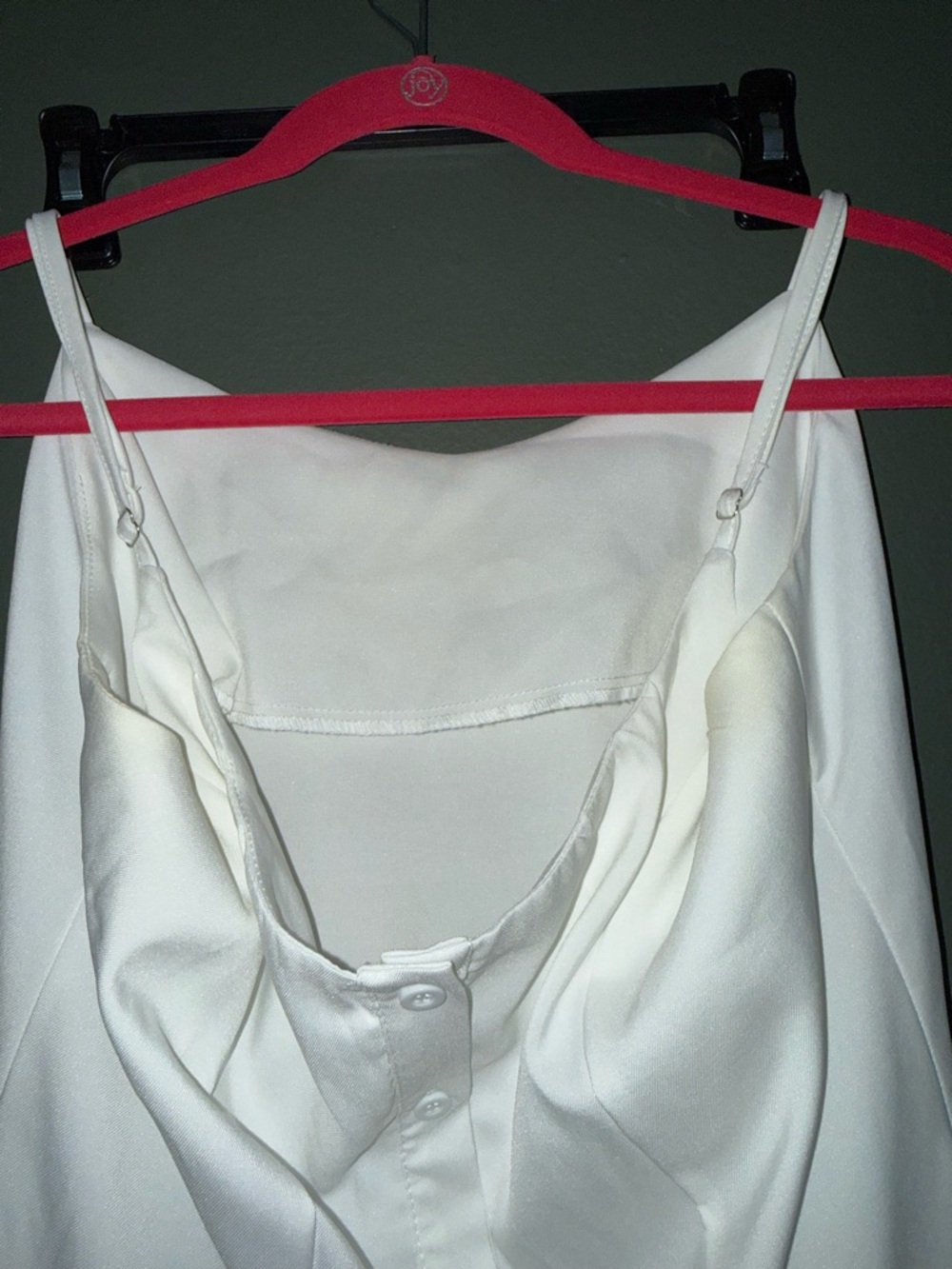 White Button-Front Dress - Picture 2 of 5